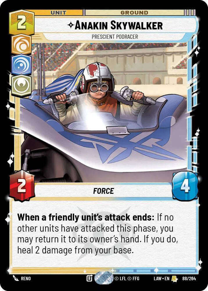 Anakin Skywalker - Prescient Podracer A Lawless Time Rare 88/264