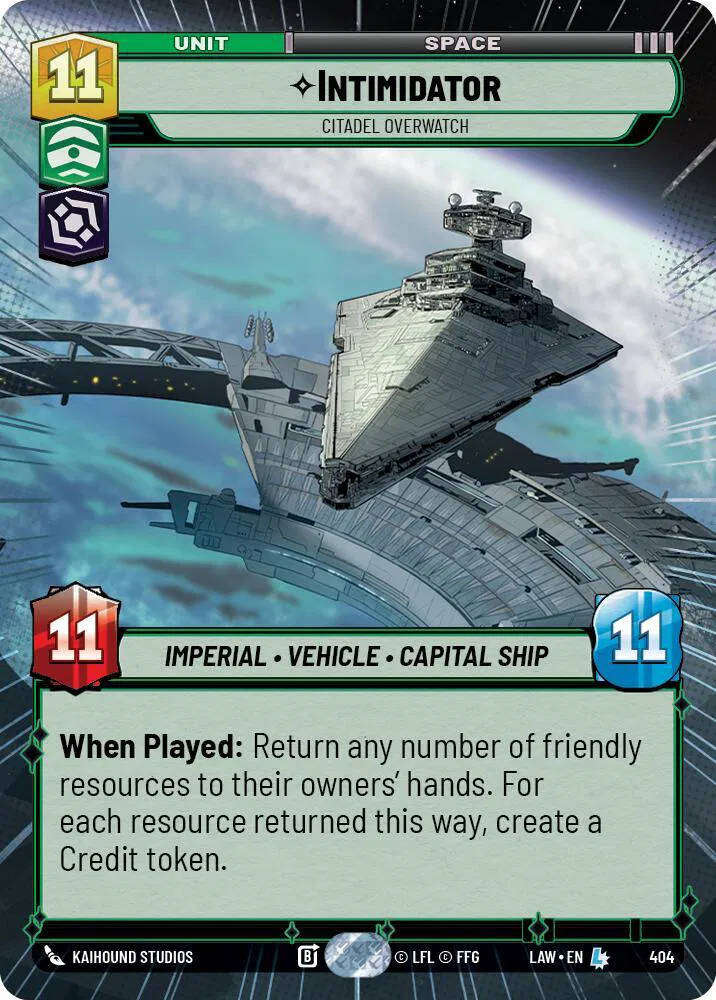 Intimidator - Citadel Overwatch (Hyperspace) A Lawless Time Legendary 404