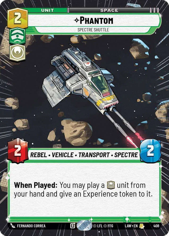 Phantom - Spectre Shuttle (Hyperspace) A Lawless Time Rare 408