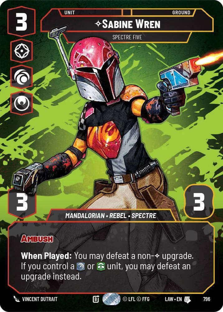 Sabine Wren - Spectre Five (Prestige) A Lawless Time Uncommon 796