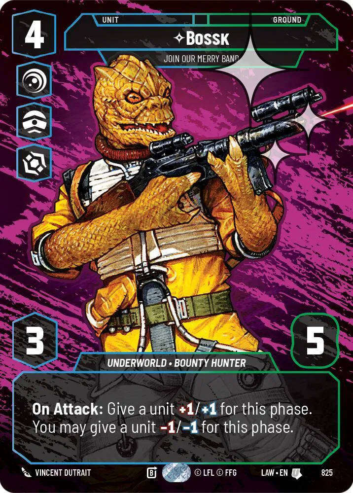 Bossk - Join Our Merry Band (Prestige Foil) A Lawless Time Uncommon 825