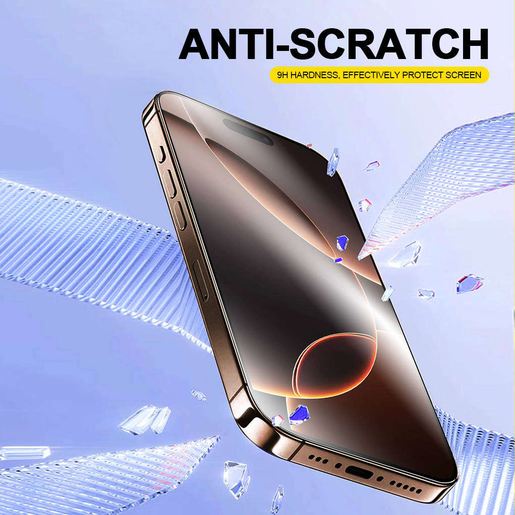 iPhone 17 Pro Max screen protector - tempered glass 9H HD with auto-alignment kit