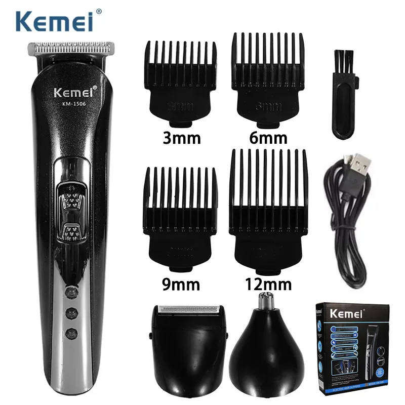 Kemei 3 in 1 Rechargeable Men's Grooming Kit