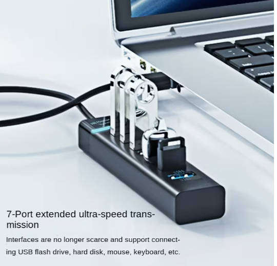 7 Port USB 3.0 Hub 120cm