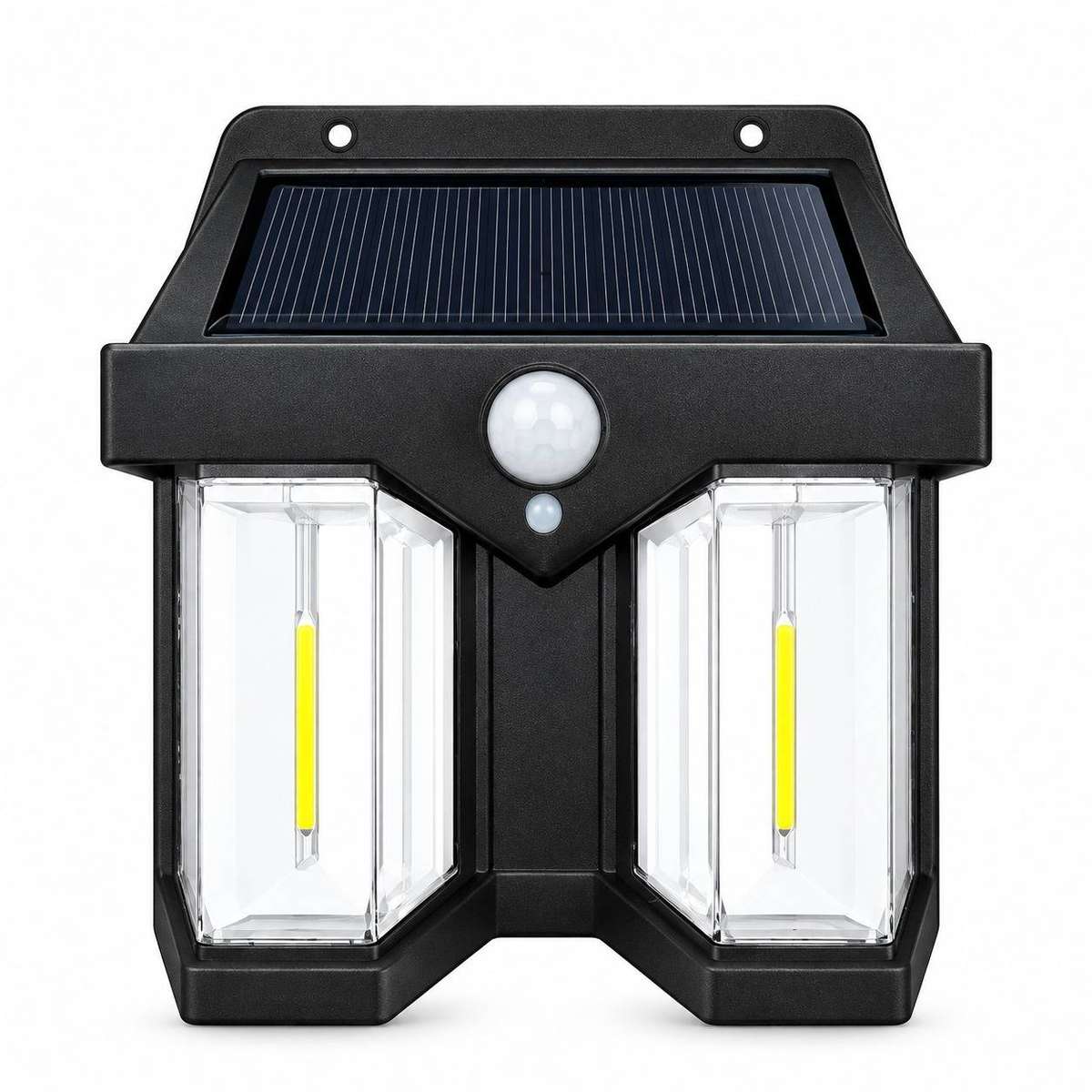 Dual-Head Solar Motion Sensor Wall Light  1200LM IP65 Outdoor Security Light