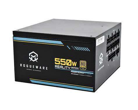 ROGUEWARE REALITY SERIES 550W 80 PLUS GOLD FULLY MODULAR POWER SUPPLY