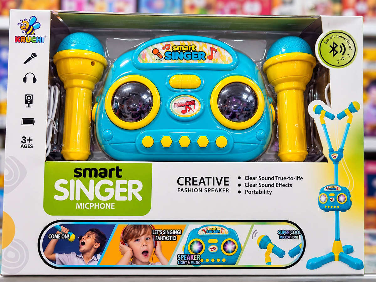 Smart Singer Kids Karaoke Machine with 2 Microphones & Stand