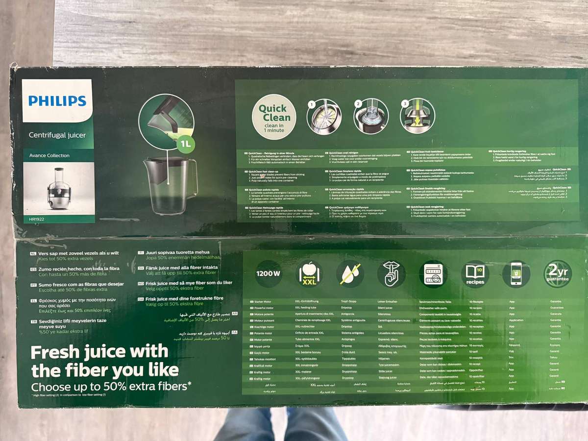 Phillips Avance Collection Juicer Model HR1922/20
