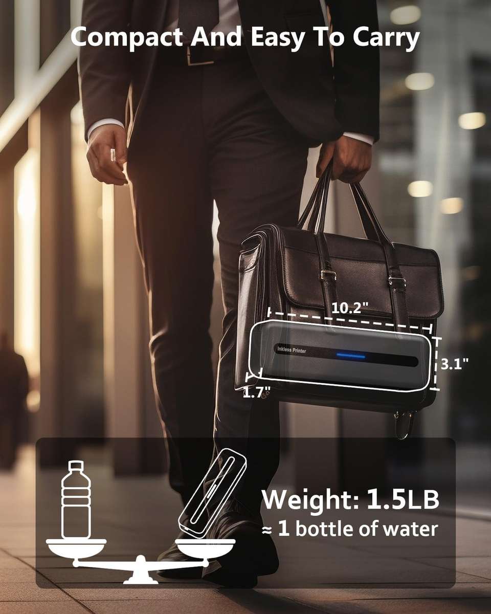 READ DESCRIPTION - Itari M832 Portable + Wireless Thermal Printer