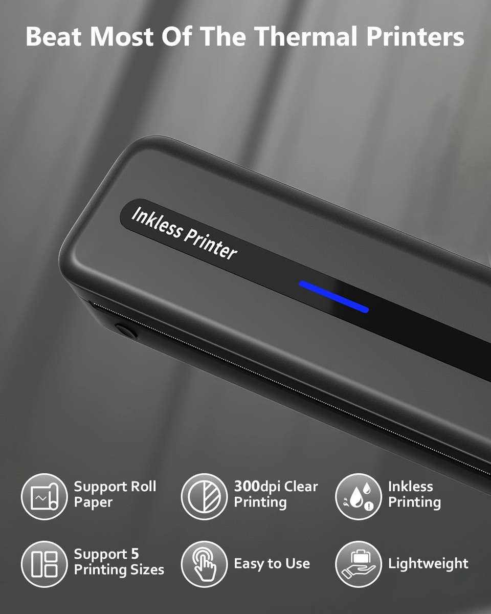 READ DESCRIPTION - Itari M832 Portable + Wireless Thermal Printer