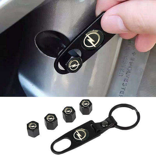 Opel - Tire Valve Caps + Keyholder
