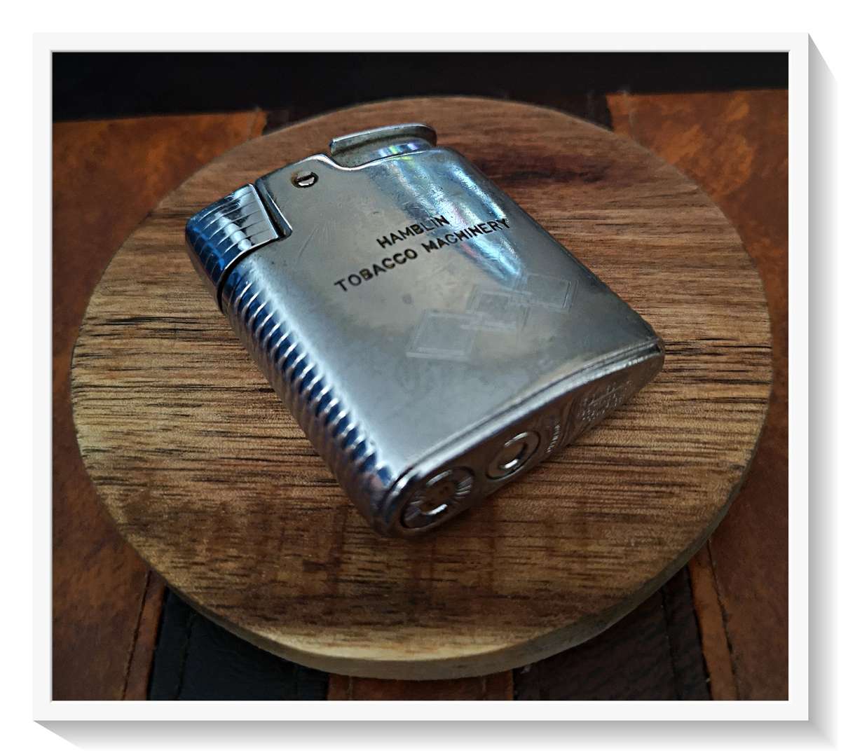 ART DECO Hamblin Tobacco Machinery RONSON Patented Steel Lighter ***