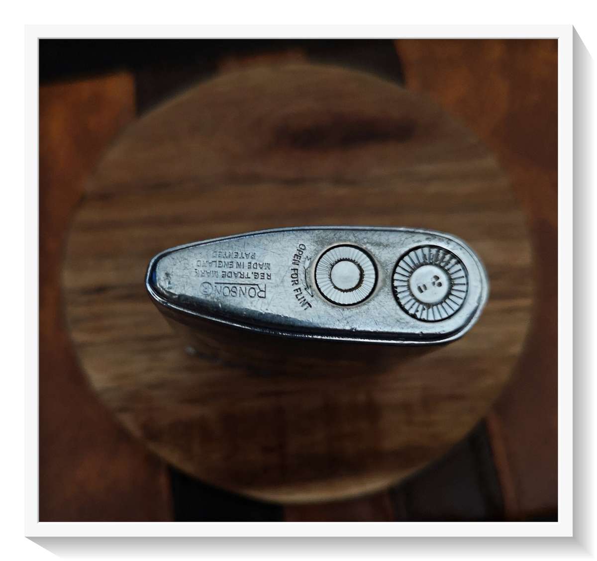 ART DECO Hamblin Tobacco Machinery RONSON Patented Steel Lighter ***