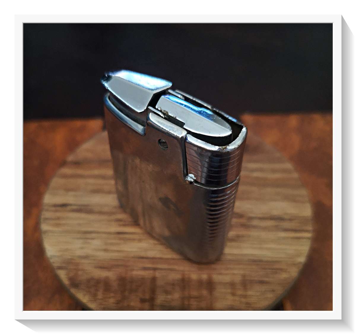 ART DECO Hamblin Tobacco Machinery RONSON Patented Steel Lighter ***