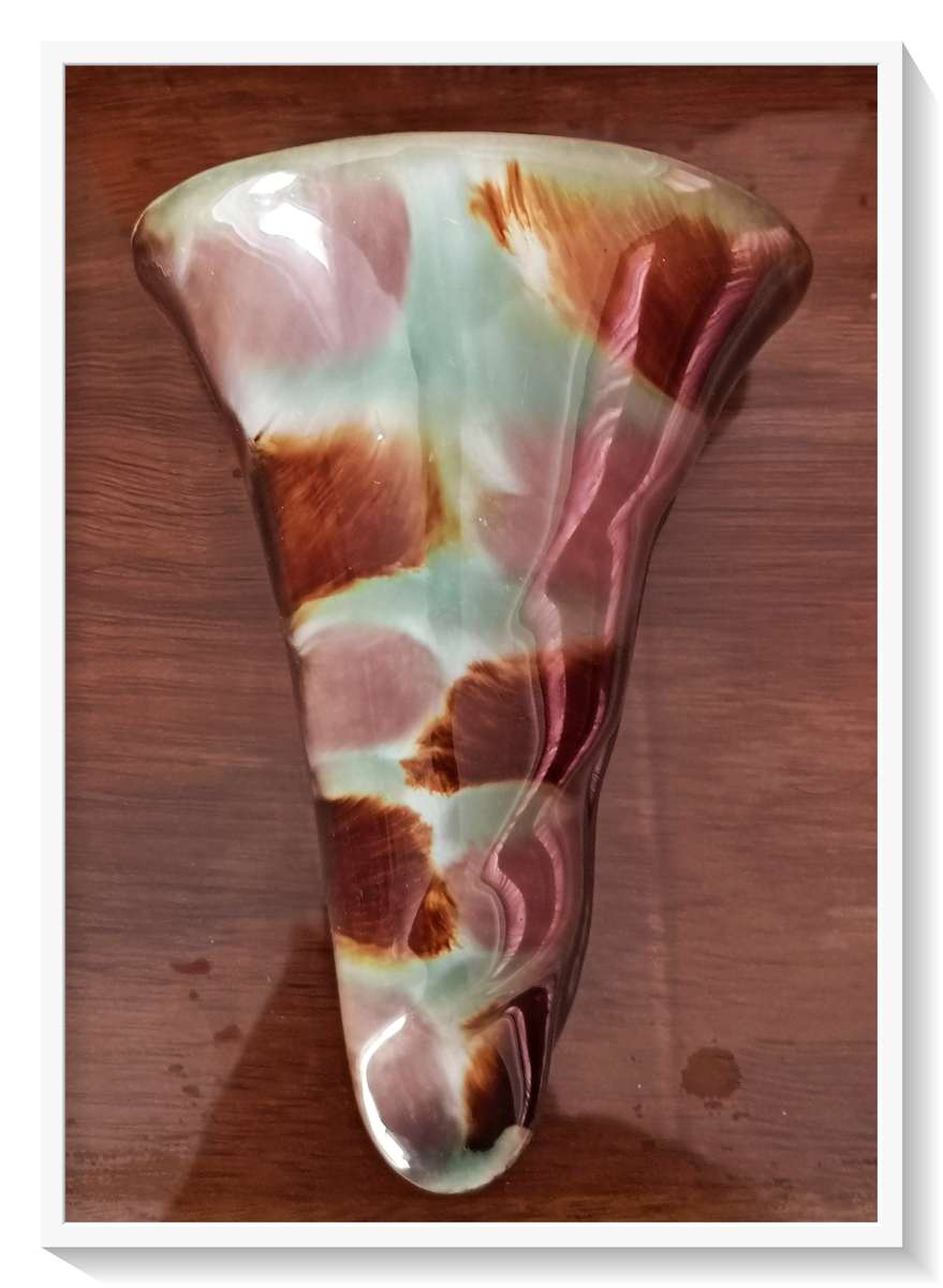 A Large Vintage Funnel Shaped Ceramic Wall Vase Made in Germany - NO CHIPS***