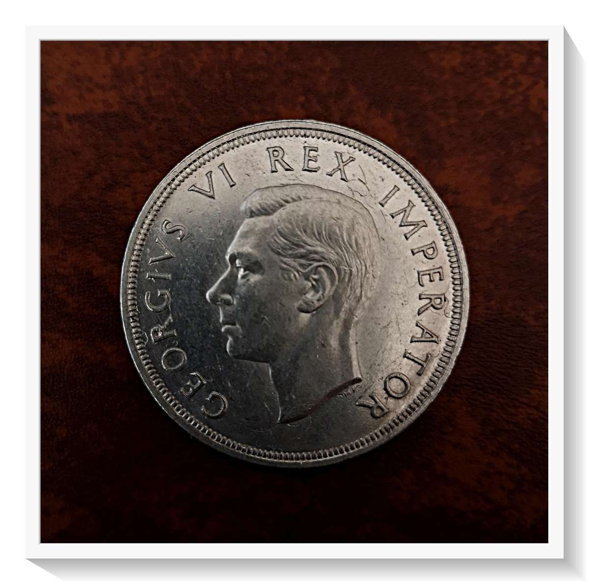 Large 5 Shillings Coin - 1949 - 80 Percent Silver Coin - Lucrative Investment Coin ***