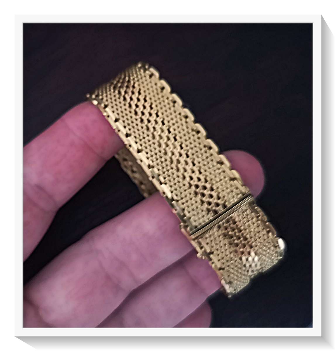 Rolled Gold Bracelet - Genuine Vintage - In Unbelievably Stunning Condition 20cm by 2cm