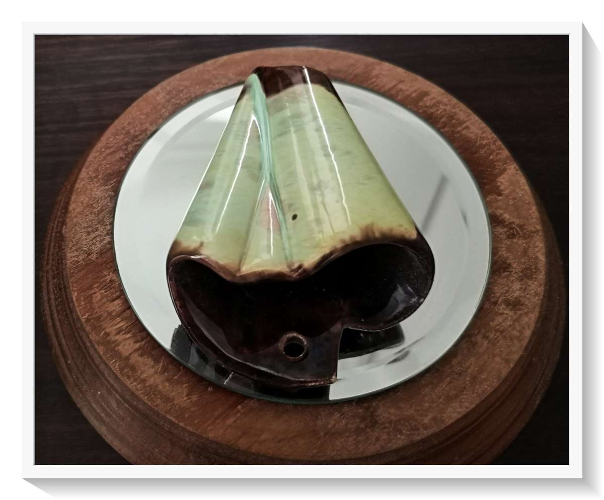 Smallish German Ceramic Wall Vase Vintage Art Deco Collectable - No Chips