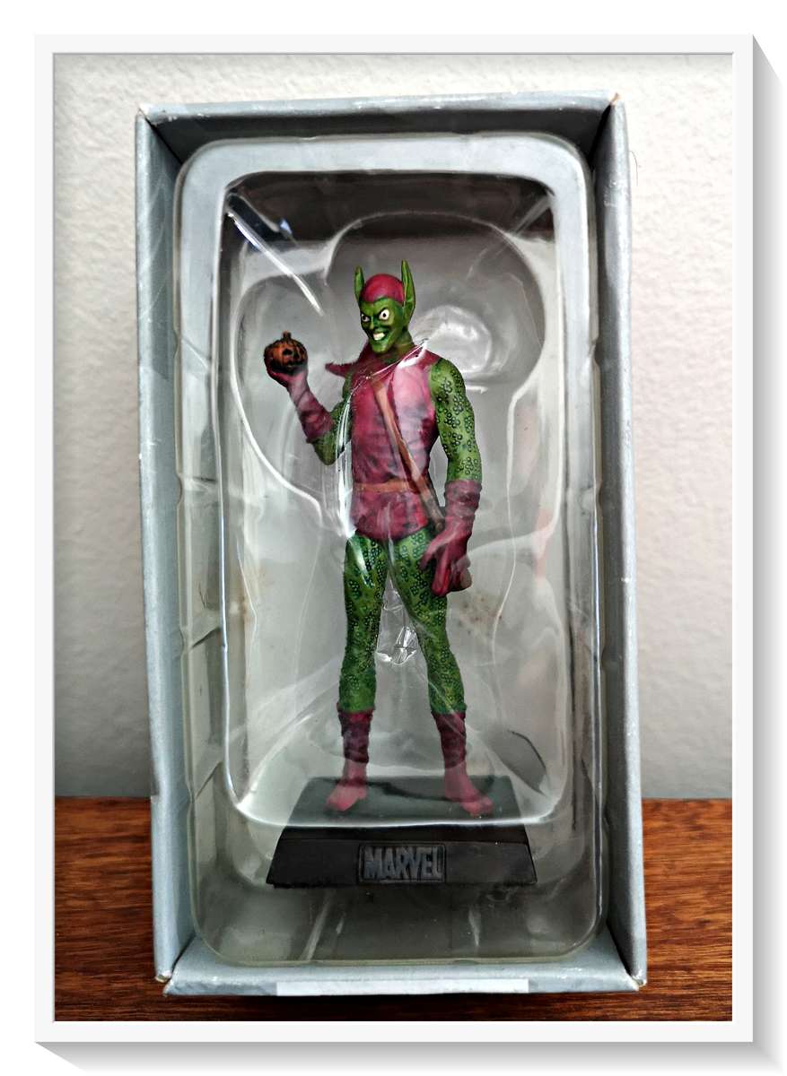 The Green Goblin - Solid Lead MARVEL Figurine - Hand-Painted Enamel - 2005 - ABD - In Box / Like New