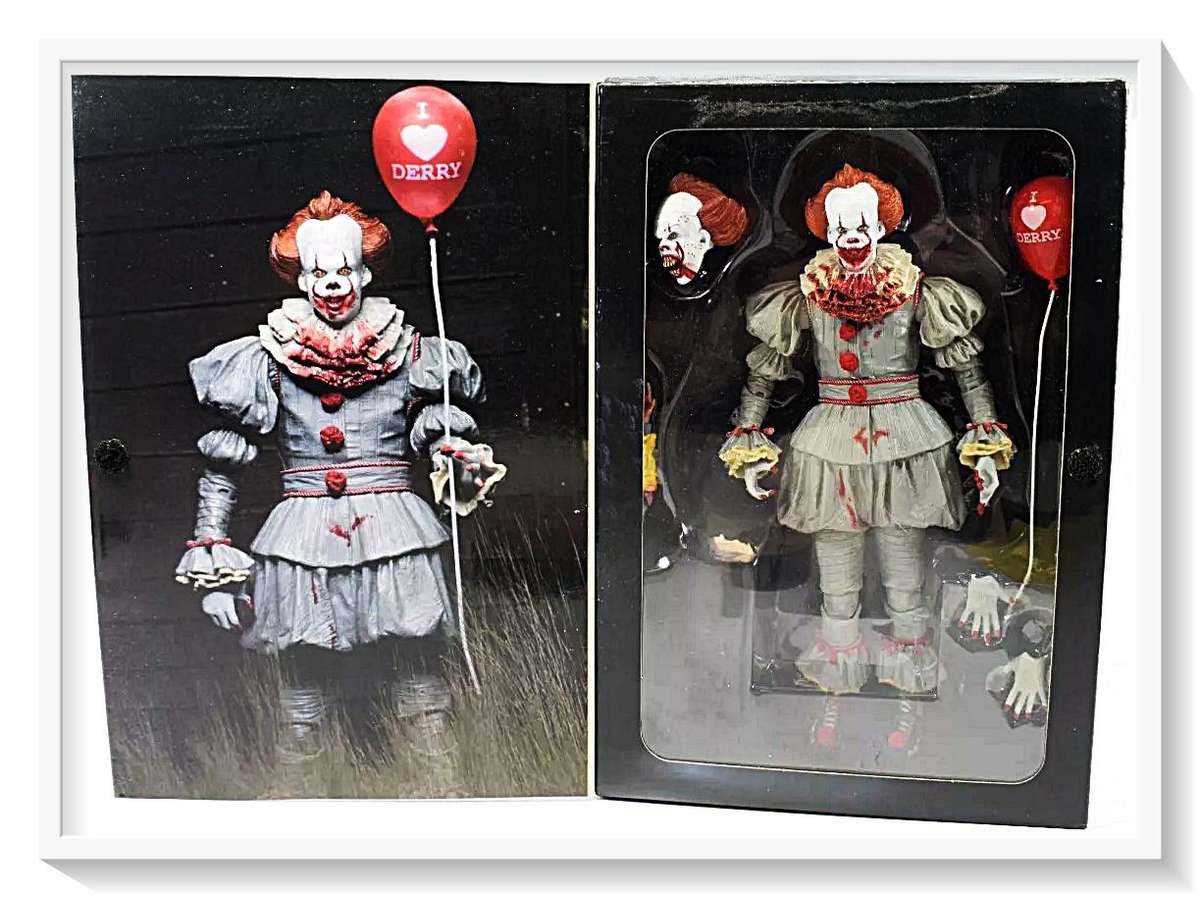Stephen King IT: Pennywise with I LOVE DERRY Balloon - BOX:230mm by 160mm - Collectible Horror Toys*