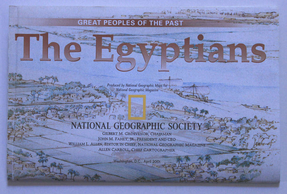 National Geographic Folded Map Ancient Egypt, April 2001