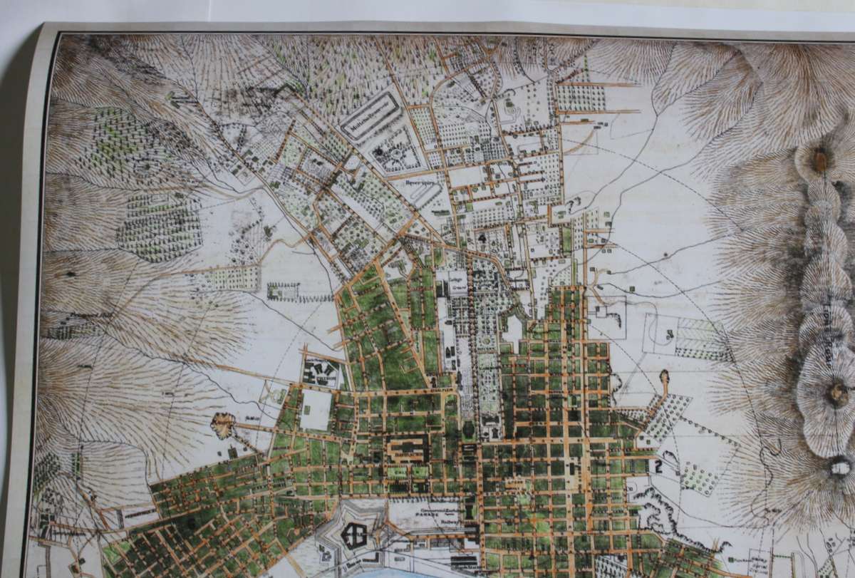 Map Of Cape Town 1884, Revised, Glossy Photo Paper Print