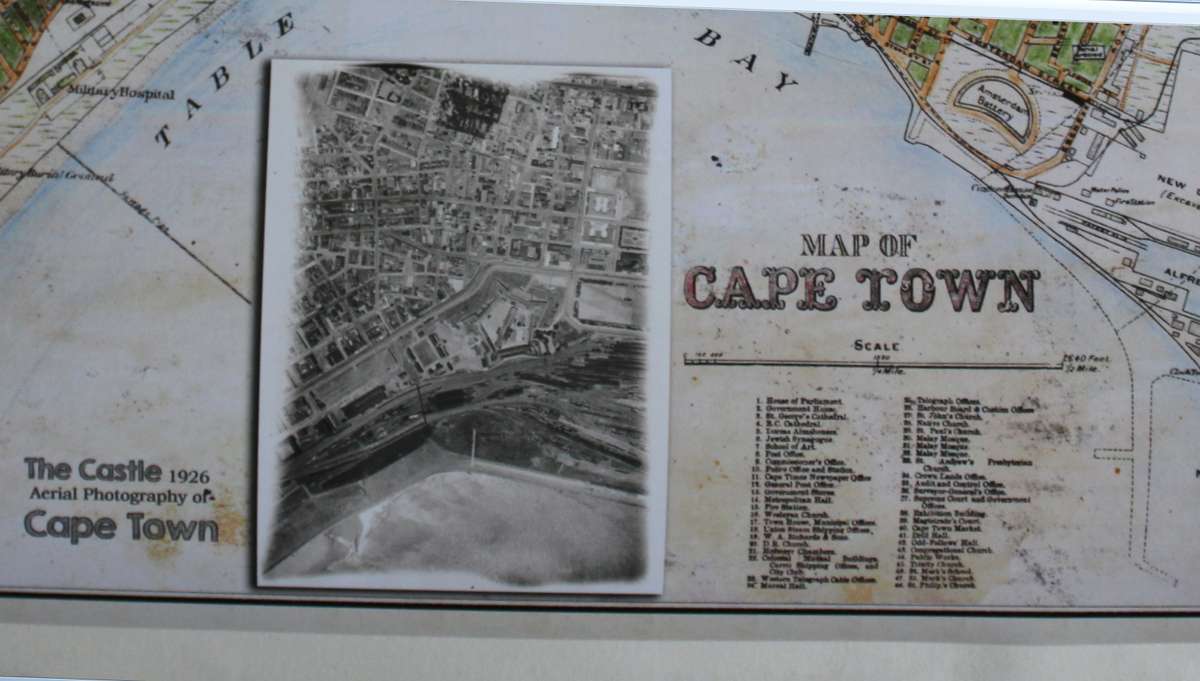 Map Of Cape Town 1884, Revised, Glossy Photo Paper Print