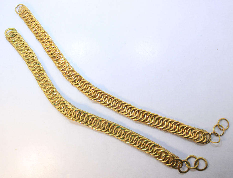 Vintage 1940's Ceremonial Dress Parade Chin Straps for Pith Helmets