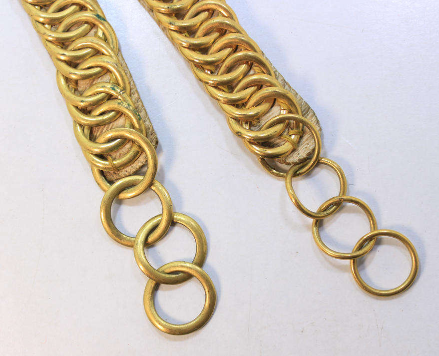 Vintage 1940's Ceremonial Dress Parade Chin Straps for Pith Helmets