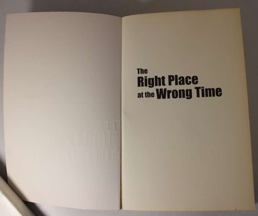The Right Place At The Wrong Time The Autobiography of Corne Krige with Peter Bills Softcover Book