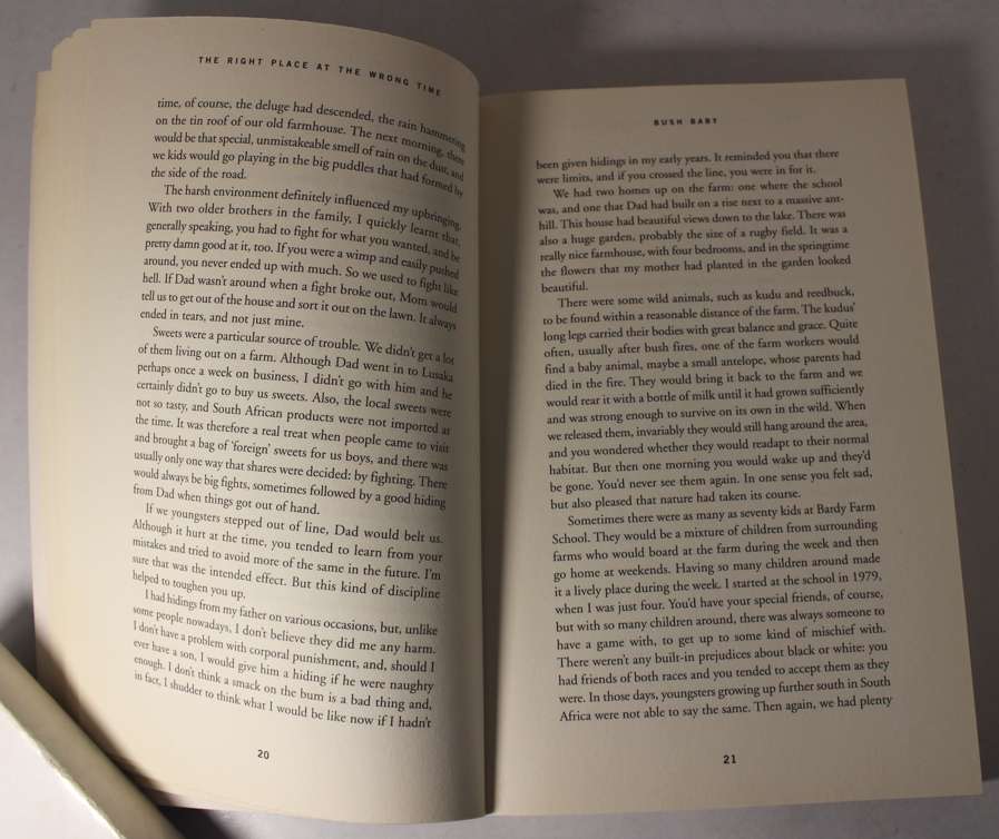 The Right Place At The Wrong Time The Autobiography of Corne Krige with Peter Bills Softcover Book