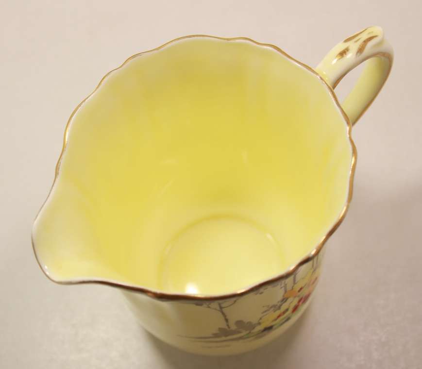 Vintage Crown Staffordshire Milk Jug and Sugar Bowl Pattern F714295