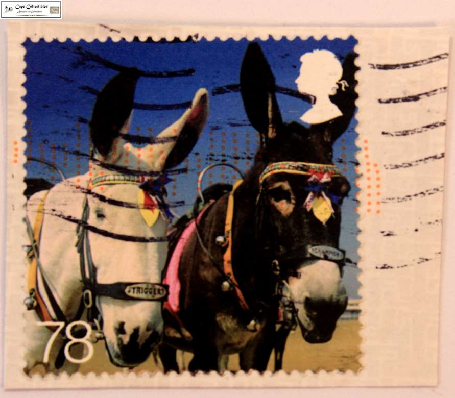 Great Britain 78 Pence 2007 Seaside Resort Scenes Hitched Donkeys Stamp (Scott 2468)