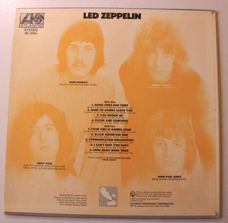 Led Zeppelin I Vinyl LP