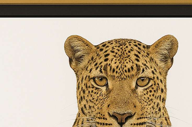 Leopard Front On View Digital Download Image For Printing and Framing