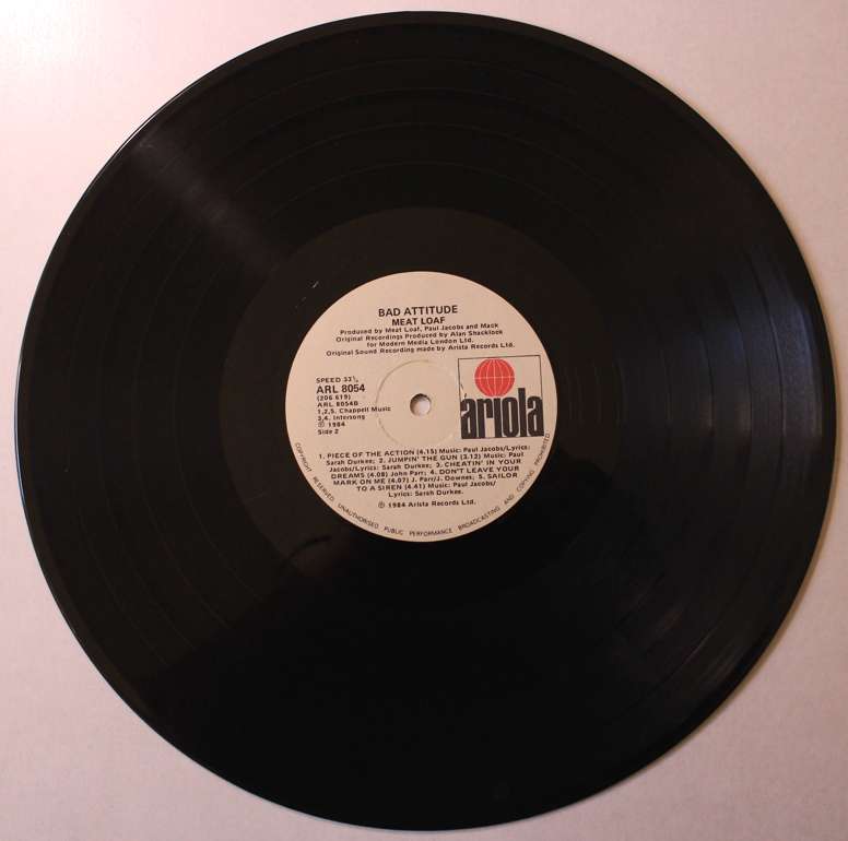 Meatloaf Bad Attitude Vinyl LP