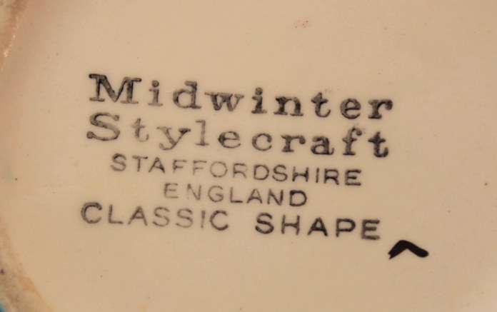 Vintage Midwinter Stylecraft Classic Shape Porcelain Sugar Bowl & Milk Jug 1950's Turquoise & Silver