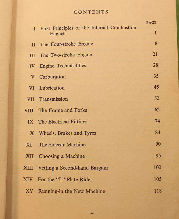 Vintage Motor Cycling Manual 1952 Hardcover Book