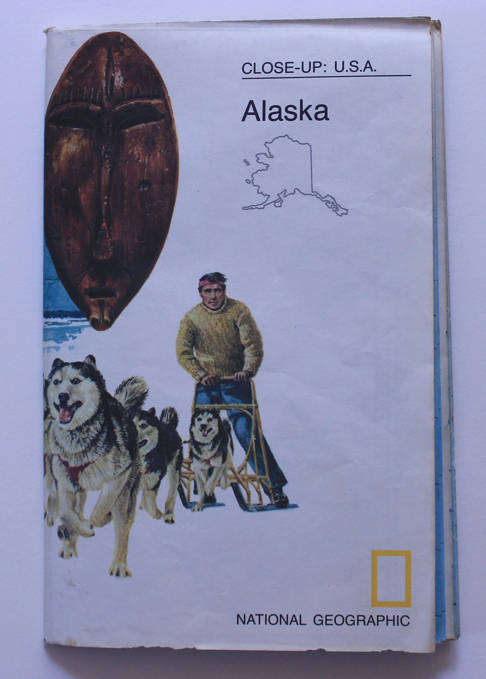 National Geographic Folded Map Alaska June 1975