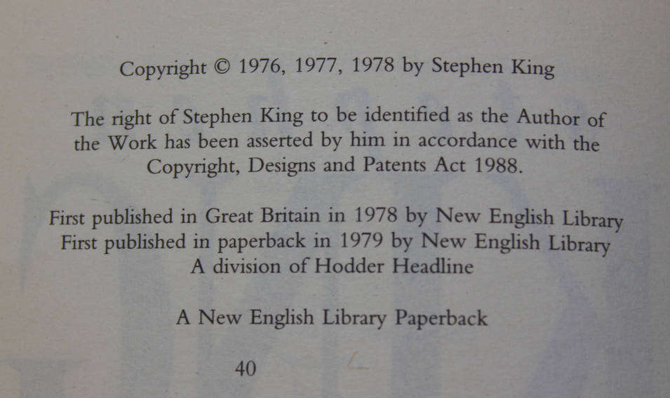 Night Shift by Stephen King Short Story Collection Softcover Book