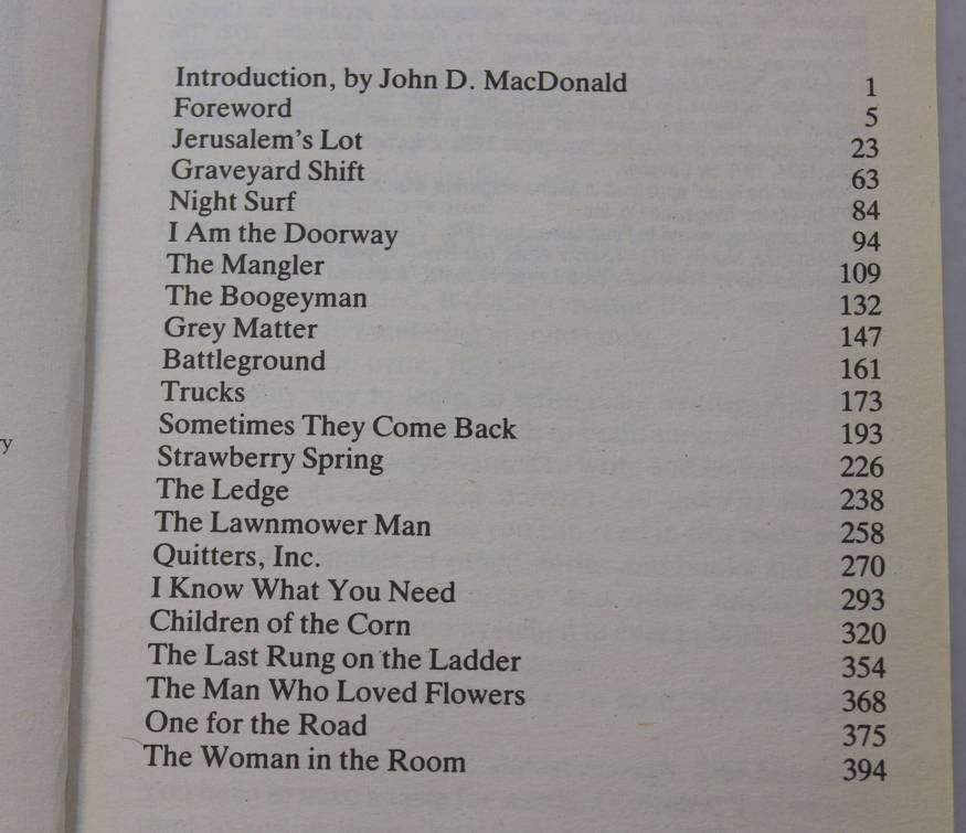 Night Shift by Stephen King Short Story Collection Softcover Book