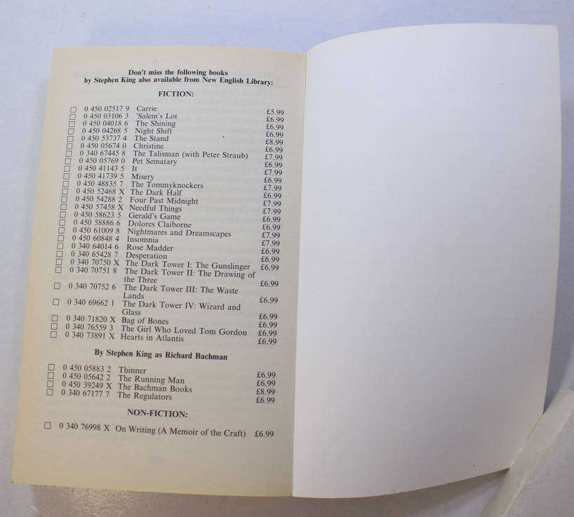 Night Shift by Stephen King Short Story Collection Softcover Book