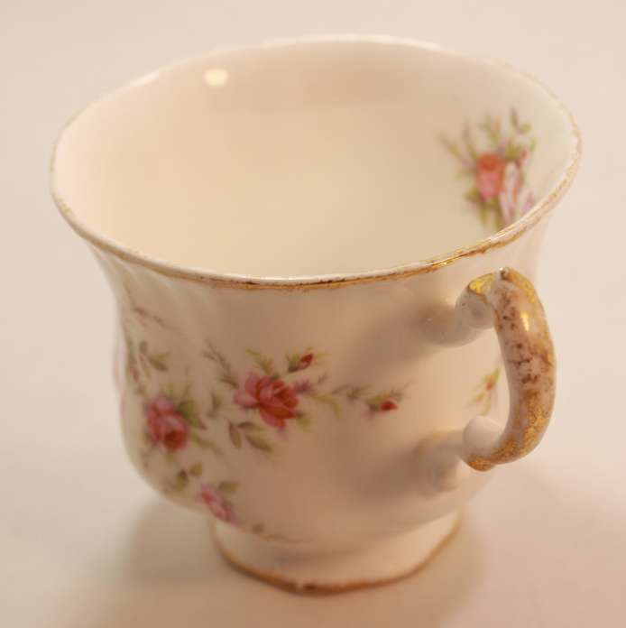 Pair of Paragon Victoriana Rose Bone China Footed Tea Cup and Saucer