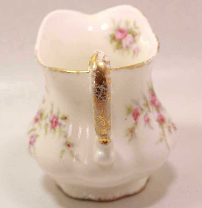 Paragon Victoriana Rose Bone China Footed Creamer and Sugar Bowl