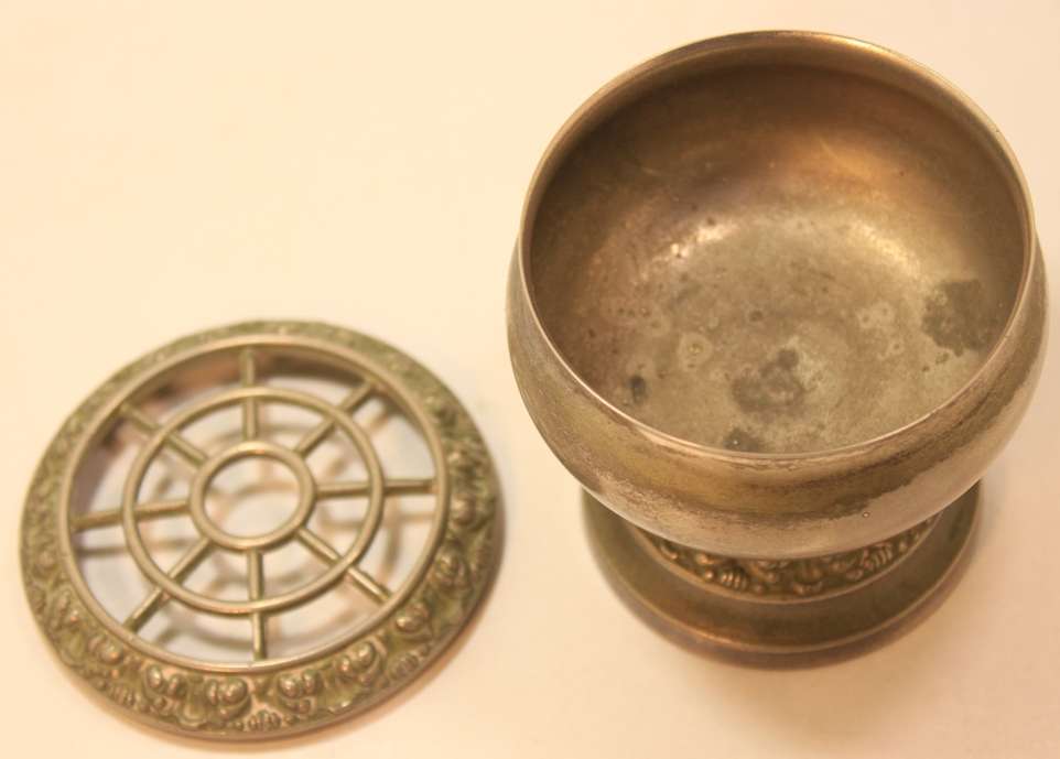 Vintage Miniature Pewter Rose Bud Vase