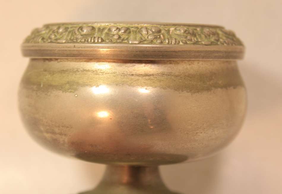 Vintage Miniature Pewter Rose Bud Vase