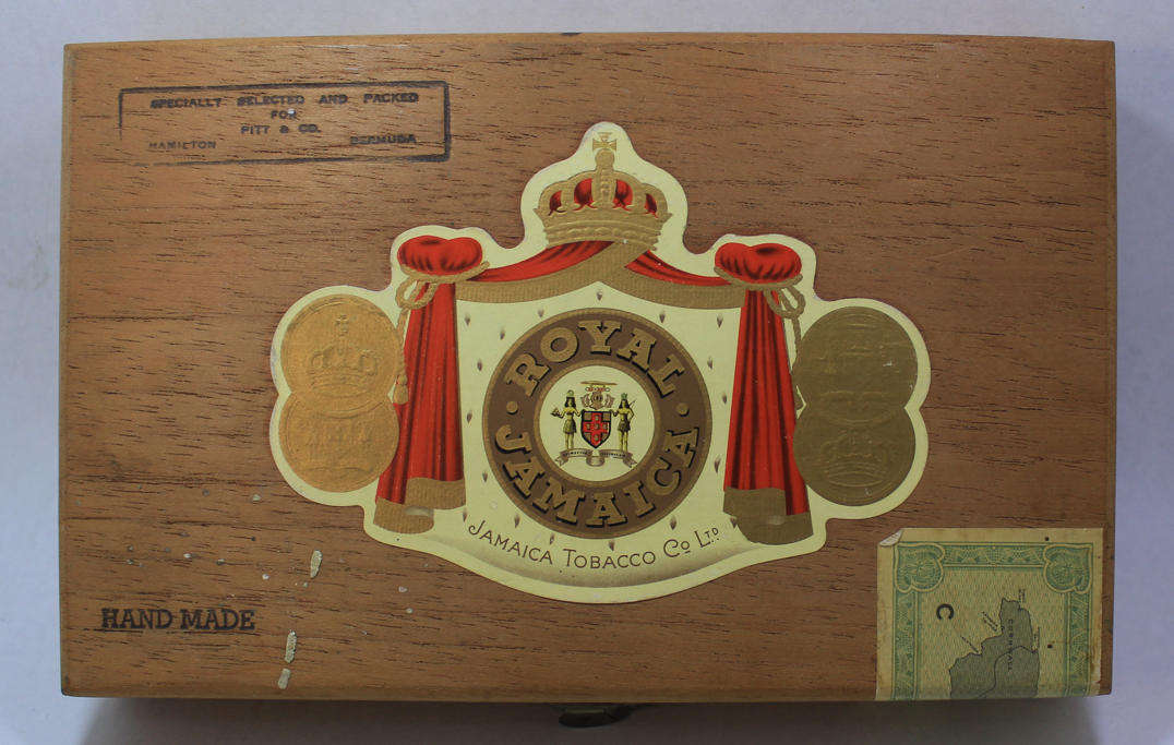 Vintage Royal Jamaica Pitt & Co. Cigar Box