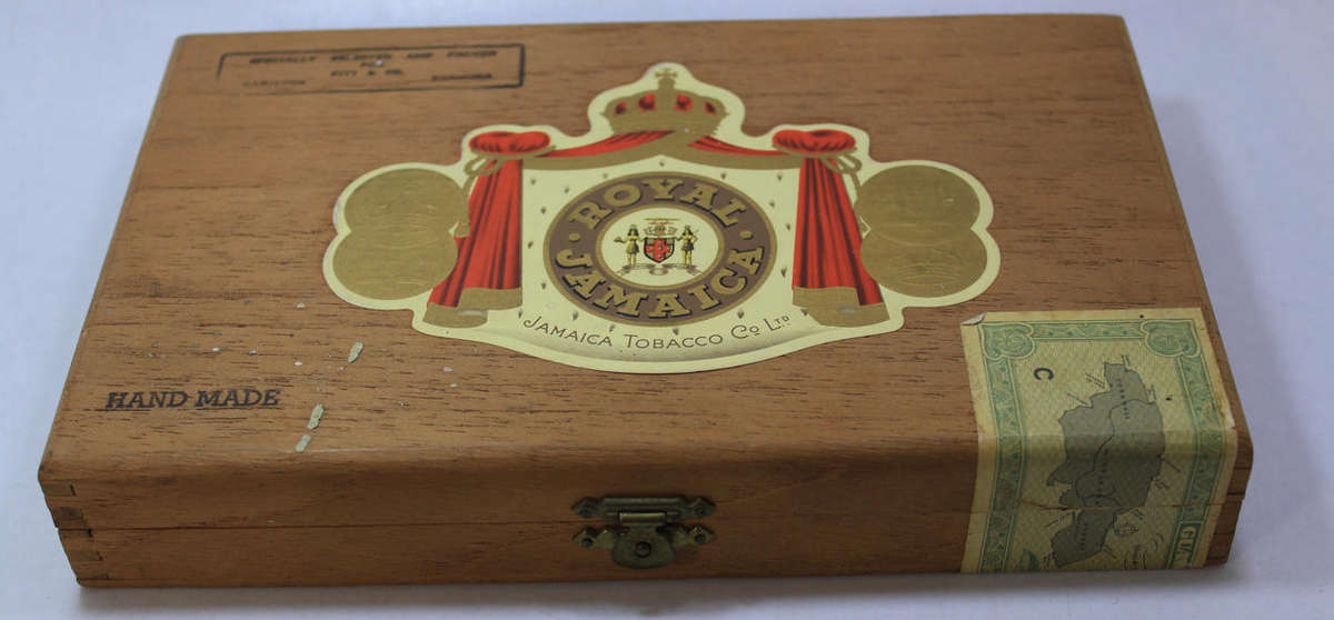 Vintage Royal Jamaica Pitt & Co. Cigar Box