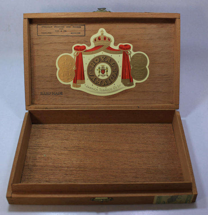 Vintage Royal Jamaica Pitt & Co. Cigar Box