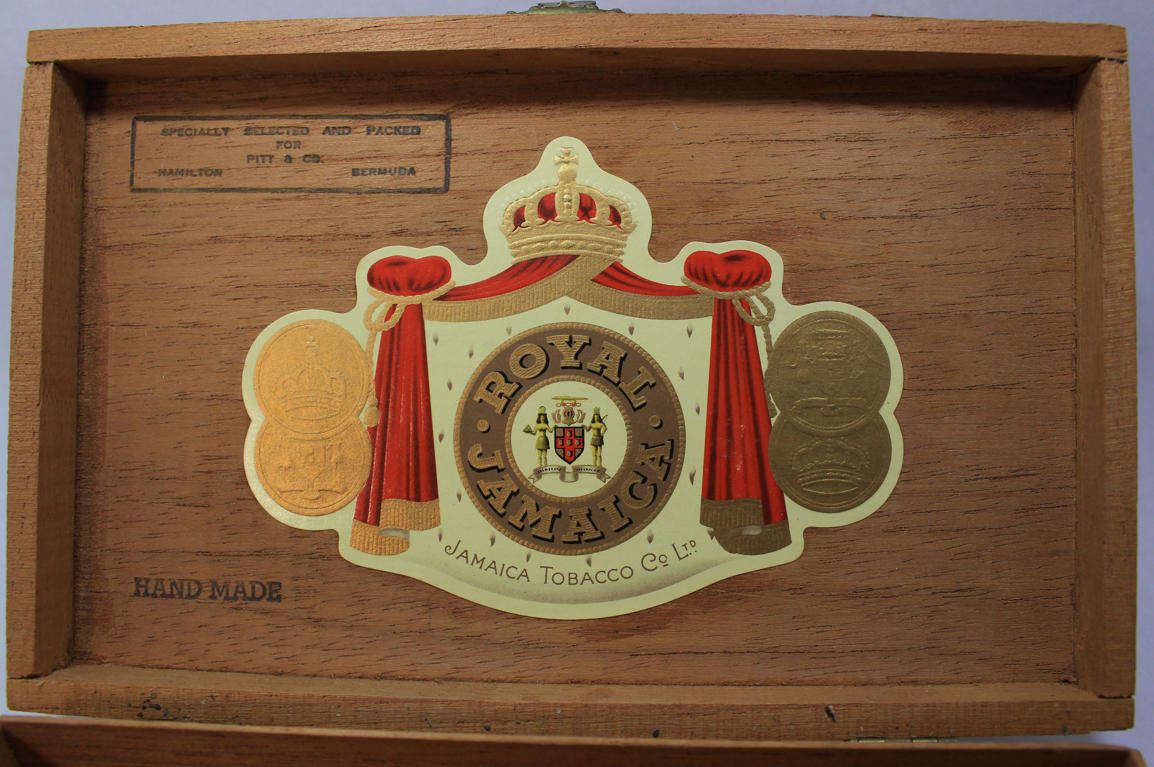 Vintage Royal Jamaica Pitt & Co. Cigar Box